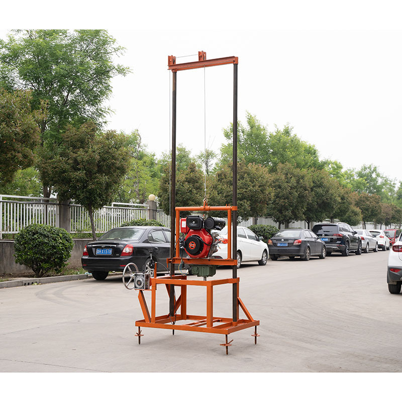 Hot Sale Water Drilling Rig Machine Portable Well Drilling Machines Used Wheels Mounted Digger Rotary Deep Rig For Water Well