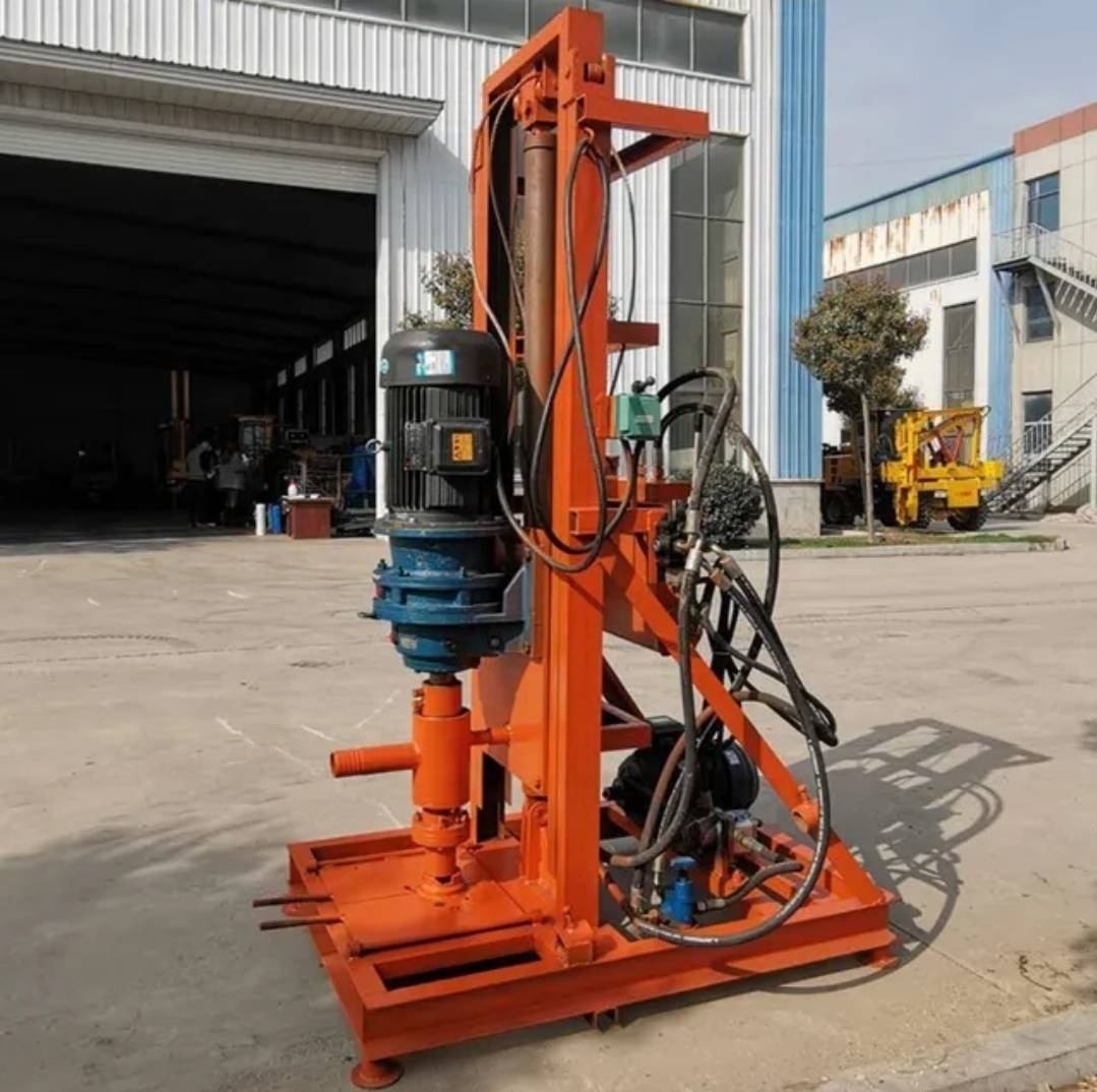 100m Deep Portable Hydraulic Water Well Rotary Drilling Rig /borehole Water Well Drilling Machine With Electric Start