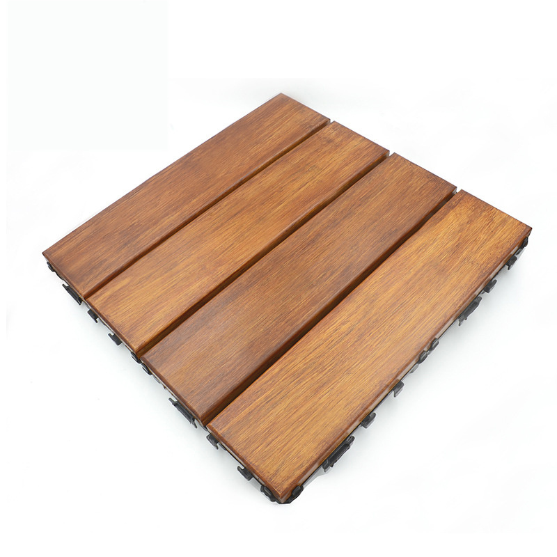 Wholesale Garden Tiles Outdoor Grooved Terrace Bamboo Decking Floor