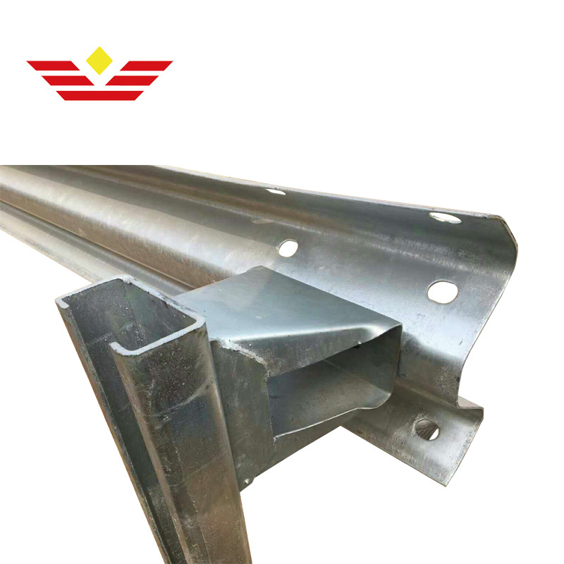 Roadway Metal Guard Rail Anti Collision Galvanized Steel W Beam Crash Barrier Traffic Safety Highway Guardrail