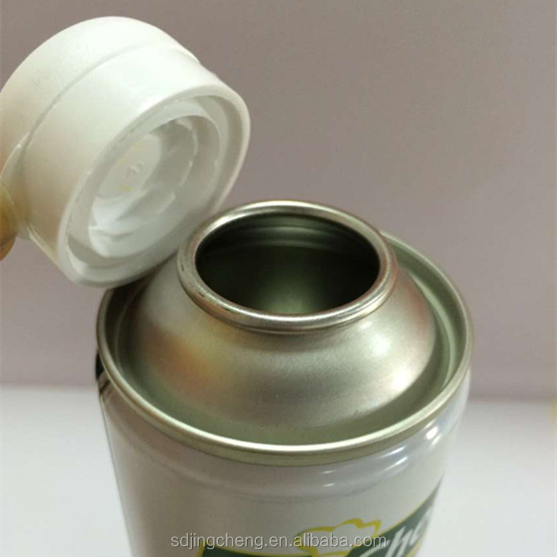 1 Liter aerosol can with plastic caps coconut oil aerosol spray can with plastic caps