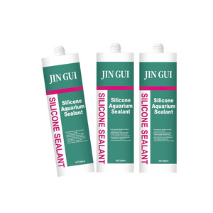 JINGUI Performance White Fixing Glue Gum Rubber Water Tank Aquarium Silicone Sealant