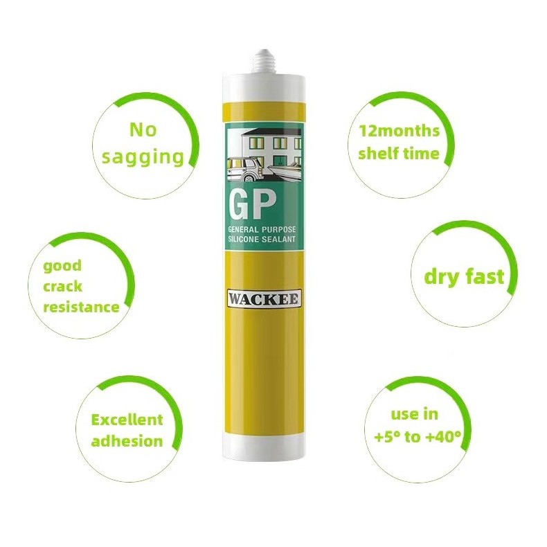 clear color waterproof water tank silicon sealant gp clear rtv 100% silicone sealant