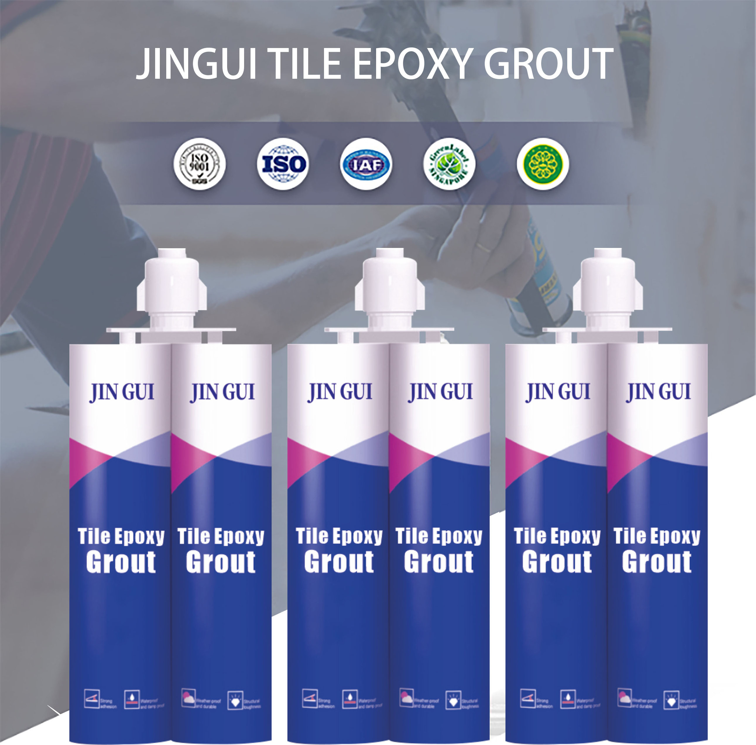 JINGUI Professional Cheap Ceramic Joint Glue Adhesive Sealant Anti-Fungal Tile Epoxy Grout