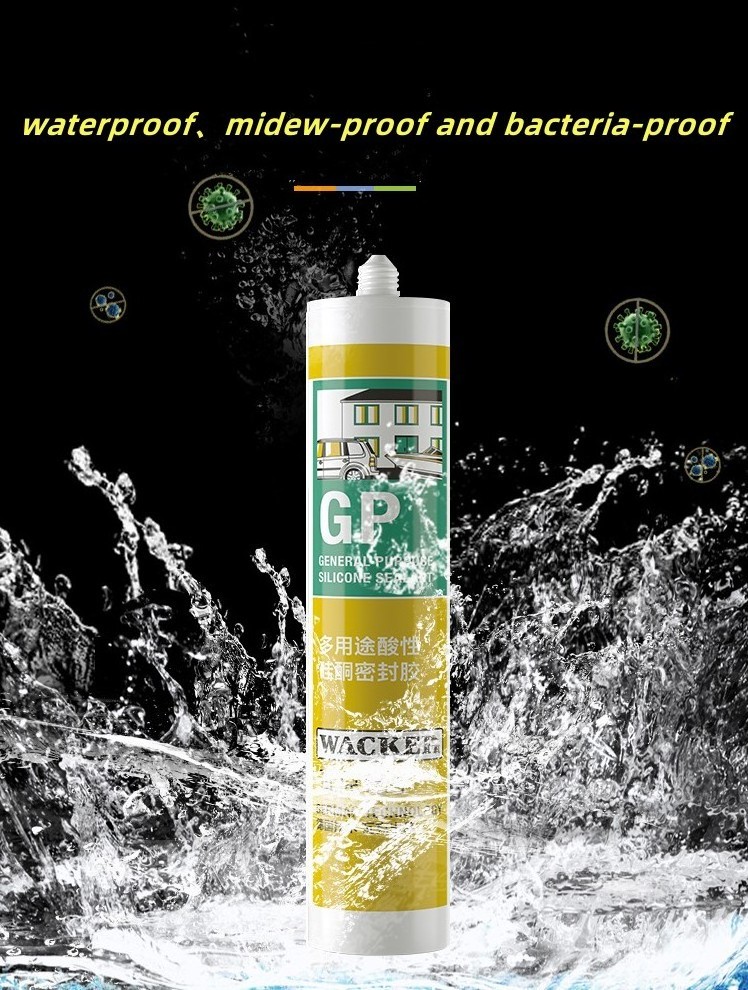 clear color waterproof water tank silicon sealant gp clear rtv 100% silicone sealant