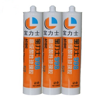 clear color waterproof water tank silicon sealant gp clear rtv 100% silicone sealant