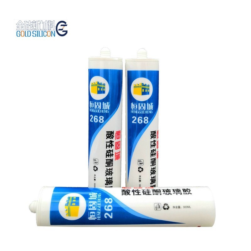 100% silicone sealant adhesive factory OEM gp rtv ACETIC silicon sealant for building adhesive