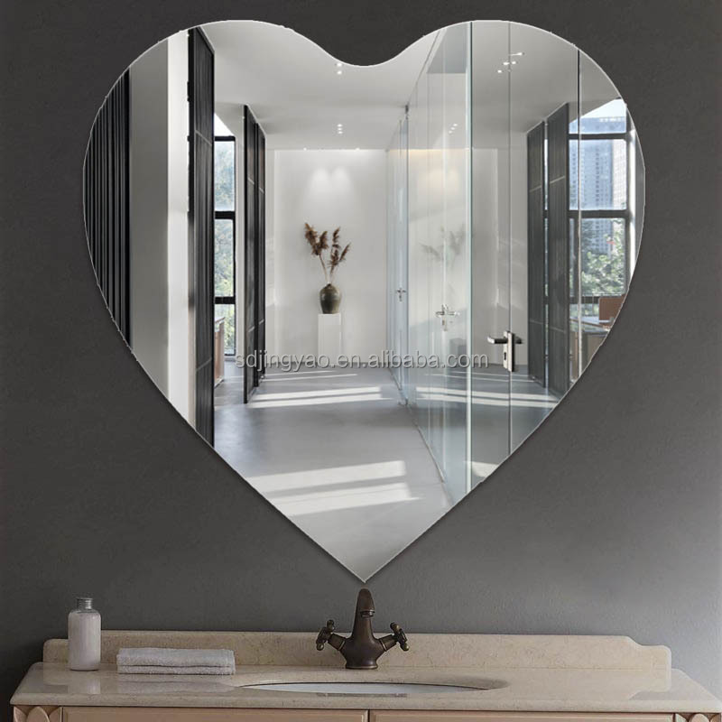 Creative design heart-shaped photography bathroom mirror wall dressing mirror washstand washbasin hanging mirror