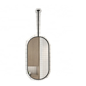 Nordic bathroom hanging mirror  hotel corridor ceiling suspender Mirror Oval bathroom mirror