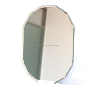 Hot Sales fashion frameless crystal diamond bevel edges home mirror decorative wall mounted art Oval Mirror