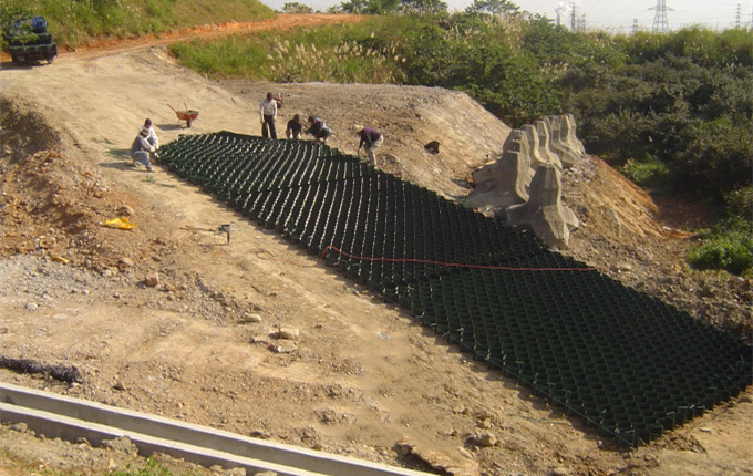 High value dam rigid gravel stabilizer geocell wall system for concrete road ground grid driveway high quality