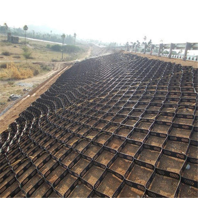 Plastic erosion control ground stabilization grid 150mm geocell erosion road driveway gravel stabilizer price