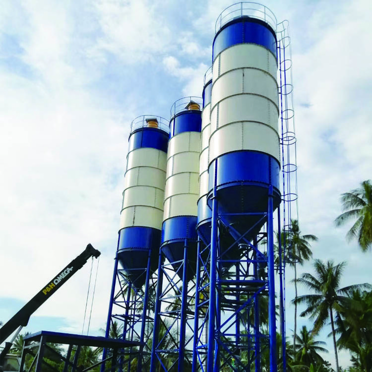 New 20 ton mini electric bolted cement silo in concrete plant