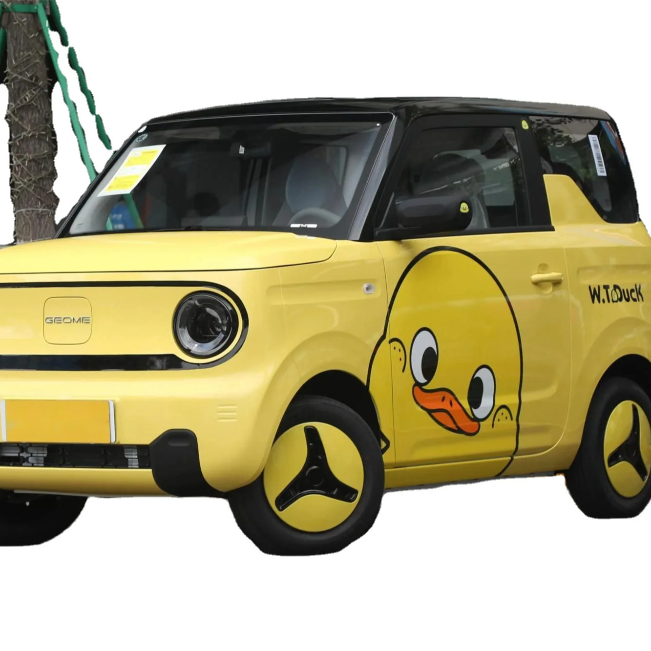 China Geely Automobile Mini Car 2024Panda Mini Little Yellow Duck Limited Edition Lucky