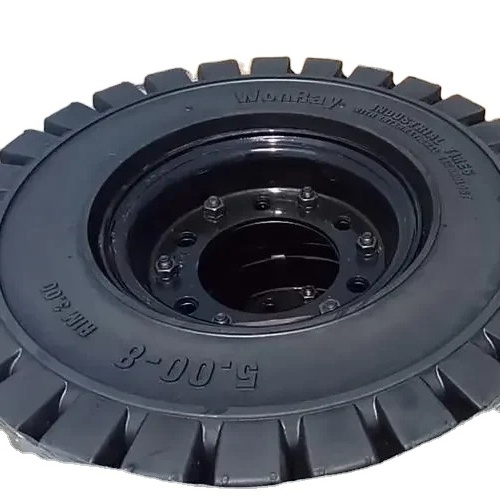 Factory direct sales forklift solid tires 5.00-8 For Sale Manufacturer of high specification load-bearing strength forklift tire