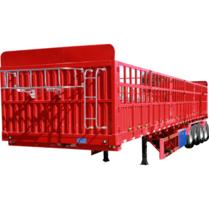 Customized Sugar Cane Harvest Stake Fence Semi Trailer 3 Axle 60 Ton Side Wall Semi Trailer Fence Cargo Trailer for sale