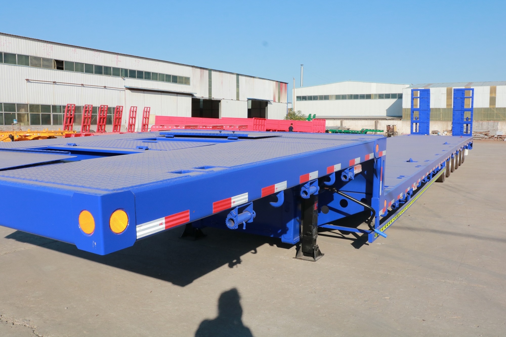 Good quality 6 Axles 40ft Flatbed Container Semi TrailerTRUCK TRACTOR  Low Flatbed Truck Trailer for Tipper for sale in Zambia