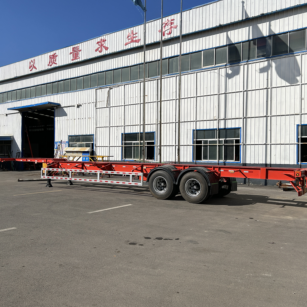 40ft 12m Container Trailer Chassis Container Transport 20 Feet 40 Ft Chassis Skeleton Trailer