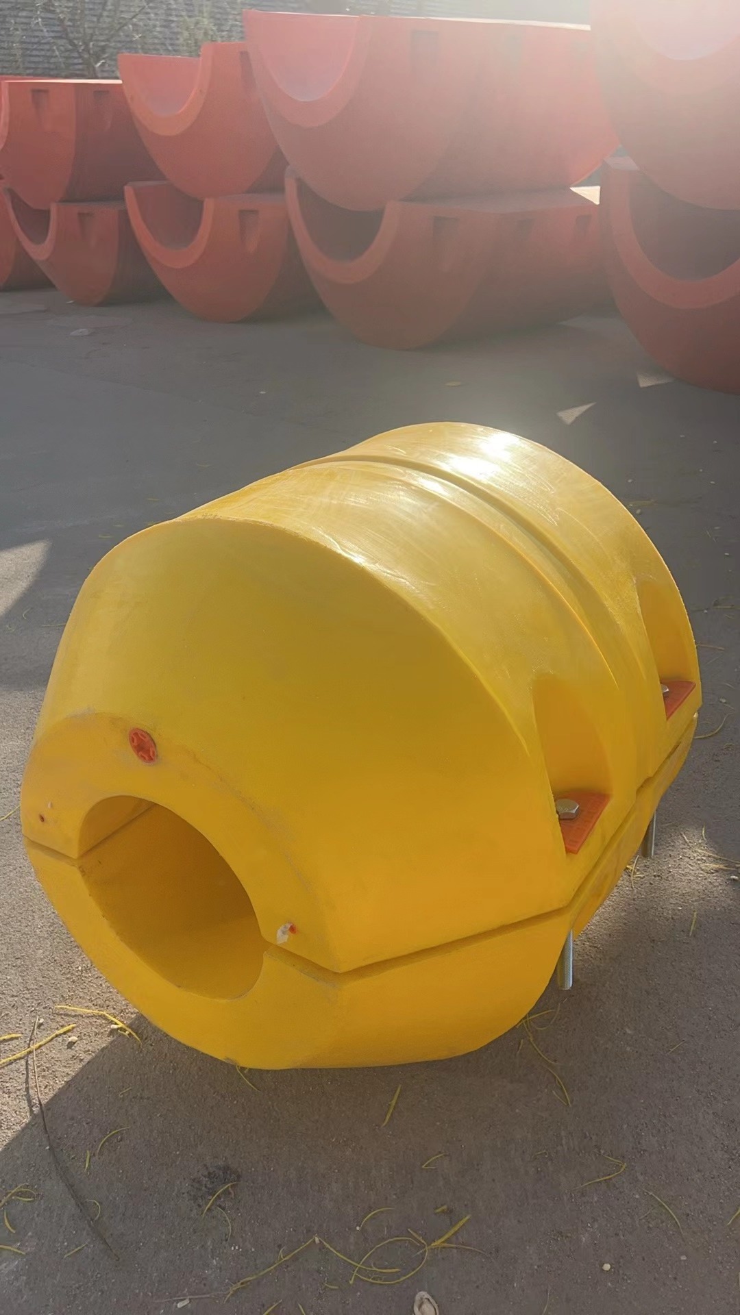 Foam filled High Density Polyethylene Marine Dredging Dredge Cable HDPE PE Plastic Floating Pipe Hose Floater Float