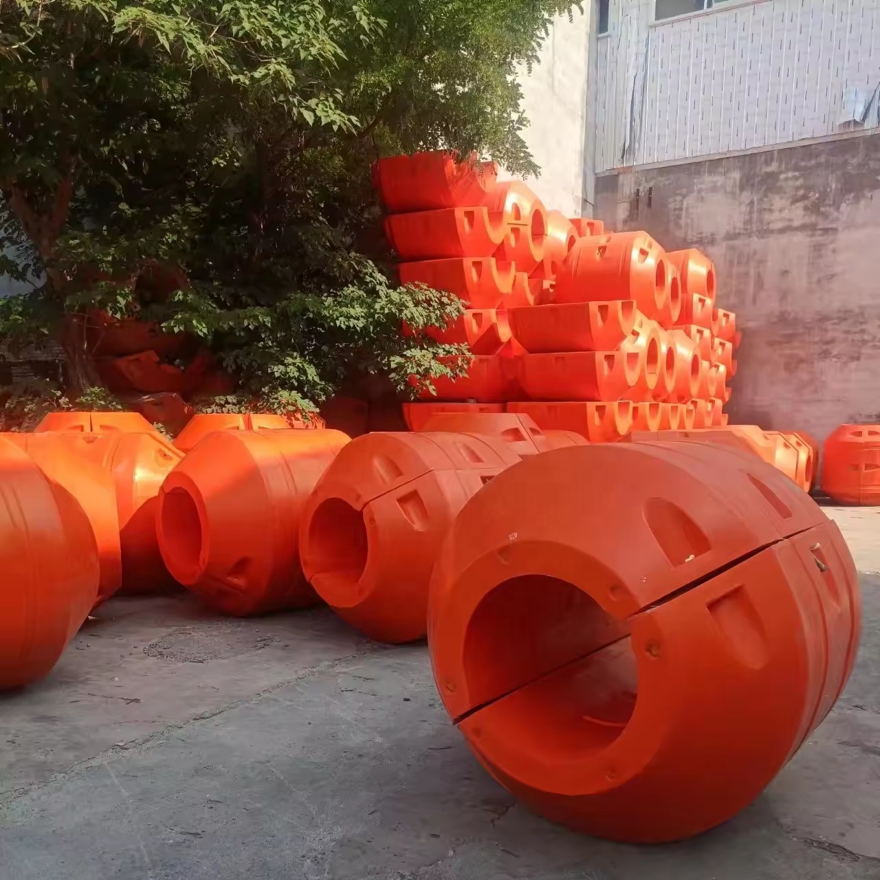 High Density Polyethylene Marine Dredging Dredge Cable PE Plastic Floating Pipe Hose Floater Float