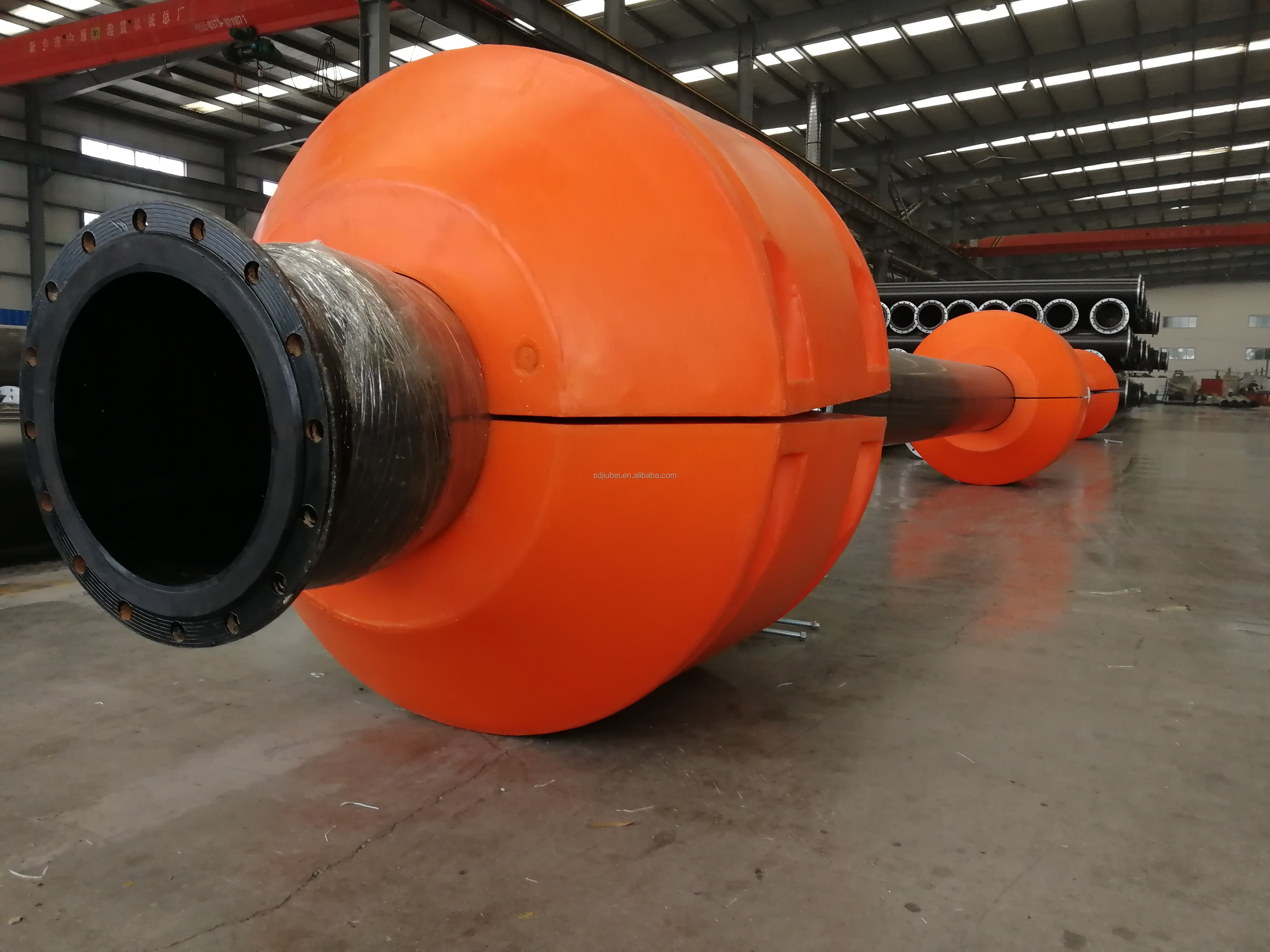 Foam filled High Density Polyethylene Marine Dredging Dredge Cable HDPE PE Plastic Floating Pipe Hose Floater Float