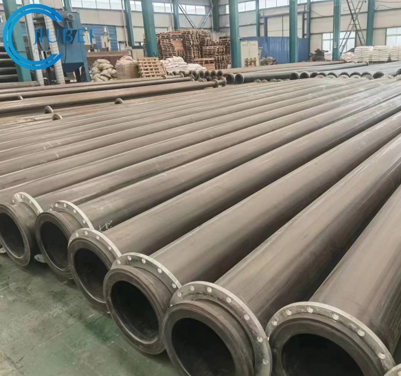 Large diameter 11.8m length high impact resistant UHMWPE mining pipe