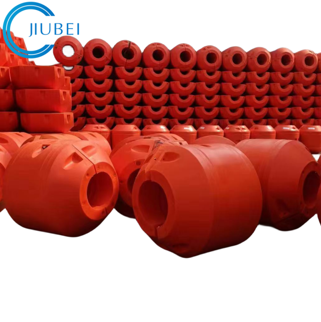 Polyethylene Pontoon Floats Wear Resistant HDPE Pipe Dredging Tubes Buoy Marine