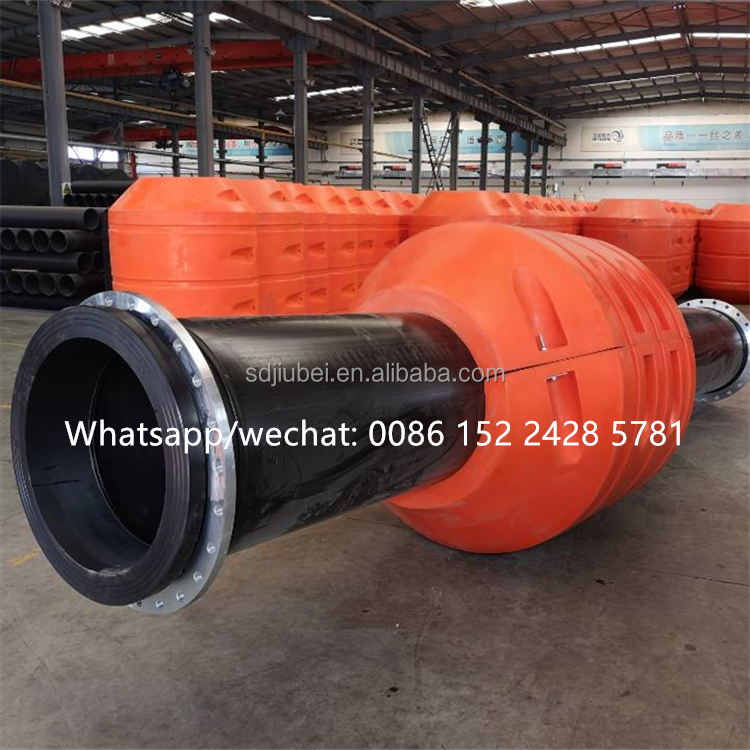 Foam filled High Density Polyethylene Marine Dredging Dredge Cable HDPE PE Plastic Floating Pipe Hose Floater Float