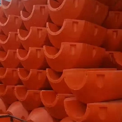 Foam filled High Density Polyethylene Marine Dredging Dredge Cable HDPE PE Plastic Floating Pipe Hose Floater Float