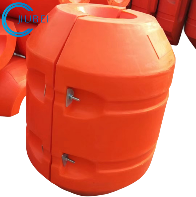 Polyethylene Pontoon Floats Wear Resistant HDPE Pipe Dredging Tubes Buoy Marine