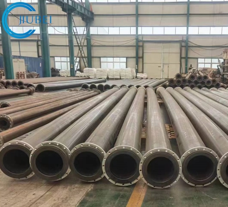 Large diameter 11.8m length high impact resistant UHMWPE mining pipe