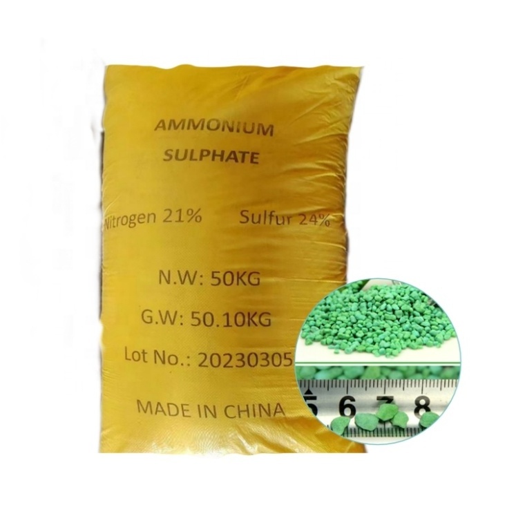 JIUCHONG Ammonium Sulfate Price Per Ton Agriculture Nh4 2So4 Low Price  Granule Fertilizer 20.5 Shandong Crystal 50Kg Bag