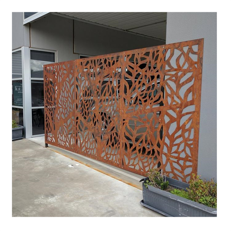 Indoor Decorative Metal Room Divider Home Outdoor Enjoy Life Garden Laser Cut metal Screen Panels