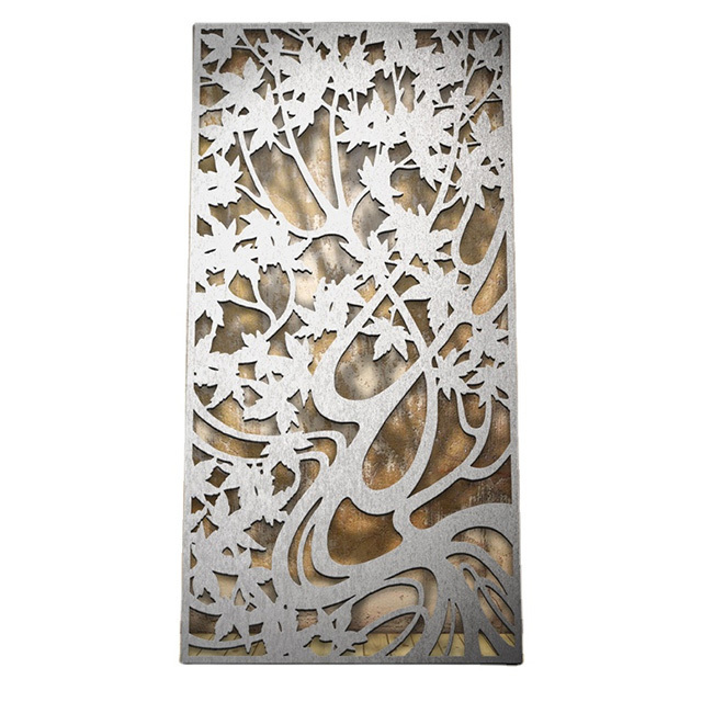 laser cut decorative panels wall partition garden divider outdoor metal privacy screens