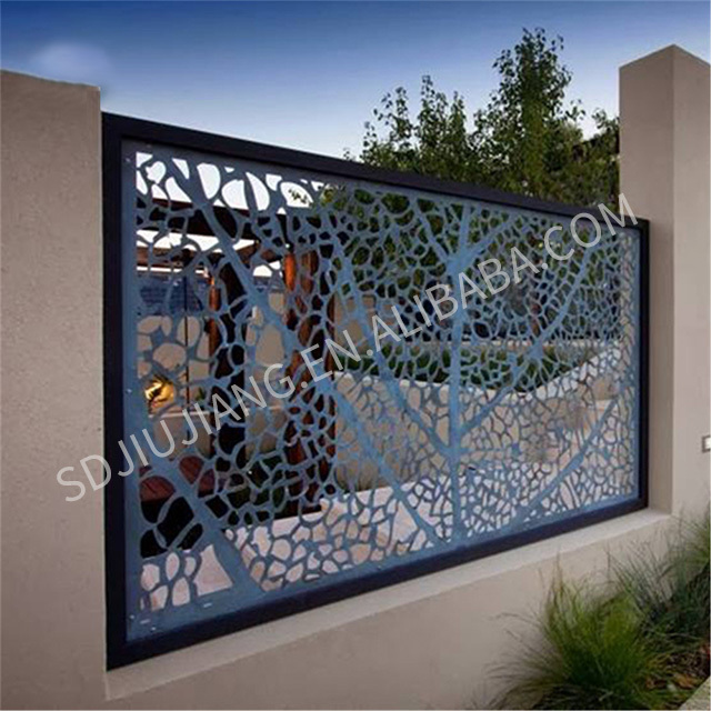 laser cut decorative panels wall partition garden divider outdoor metal privacy screens