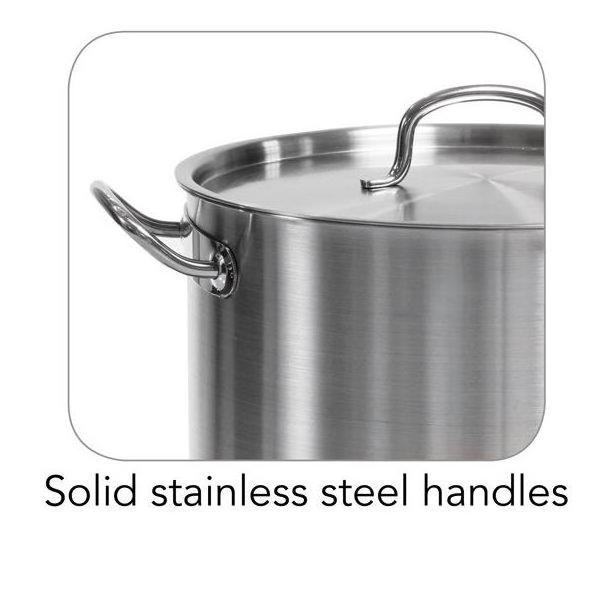 High Quality 25 Quart Restaurant Large Capacity Industrial Pot Stainless Steel Cooking Hot Stock Pots