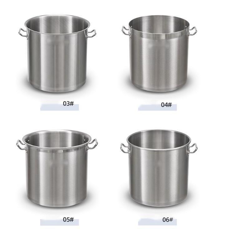 Wholesale Restaurant Cooking Large Pot Composite Bottom Large Stainless Steel Stock Soup Pots