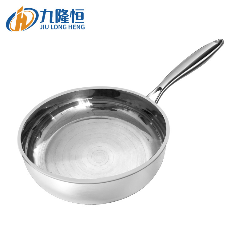 24cm 28cm Frying Stainless Steel Pan Cookware With Removable Handle For Frying Steaks