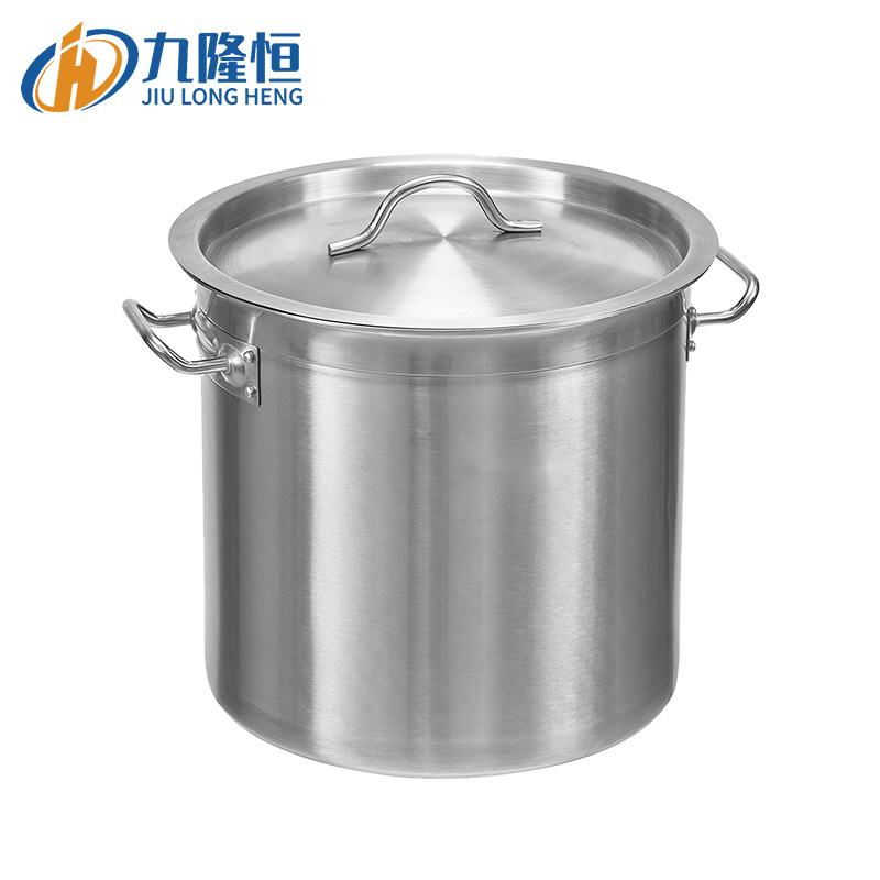 Large Stock Pot 10l 26cm Stainless Steel 304 Polished 1mm Thick Flower Pots Casserole