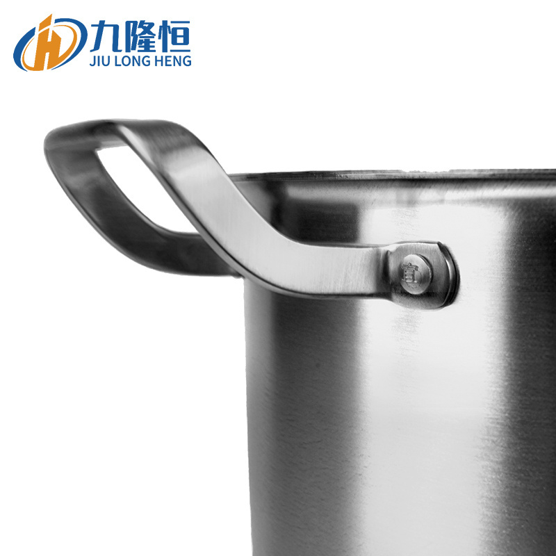 Large Stock Pot 10l 26cm Stainless Steel 304 Polished 1mm Thick Flower Pots Casserole