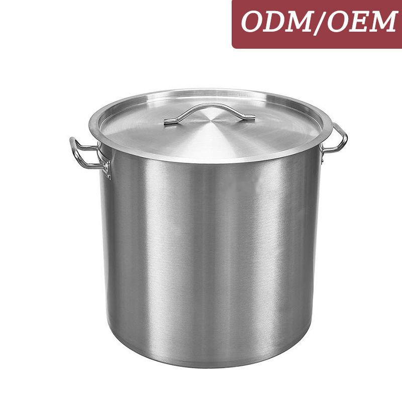 Factory Commercial Cooking Pots Stainless Steel Thickened Stock Pot Soup Bucket For Hotel Restaurant