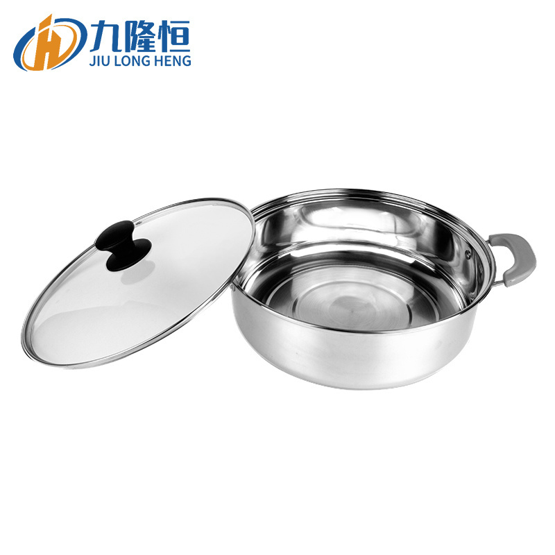 Hot Sell Double Layer 30cm 32cm Travel Electric Stove Using Large Size Round Hot Pot