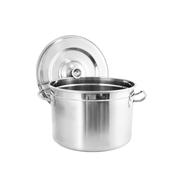 Factory Stainless Steel 20/25/30/35/40/50/60/70/80cm Big Stock Pot Commercial Kitchen Cooking Cookware 304 Stock Pots