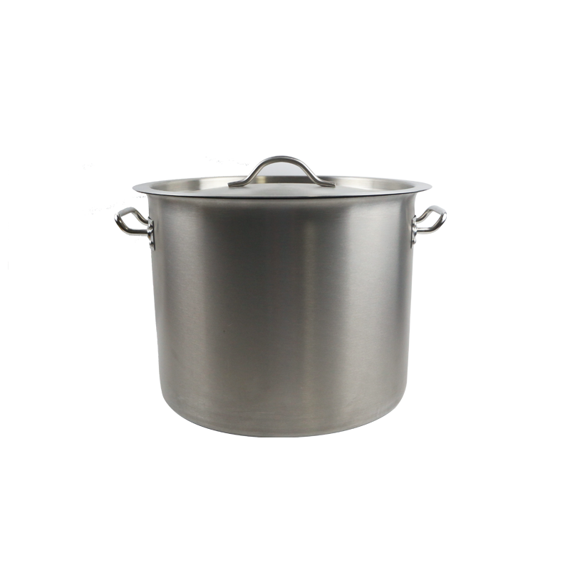 201 304 Stainless Steel Heavy-Duty Large Commercial Induction Saucepan Composite Frying Pan Cookware Soup Stock Pot Cooking Pots