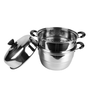 Wholesale 26cm Multi-purpose Food Steamer Home Using Stainless Steel Steamer Soup Pot