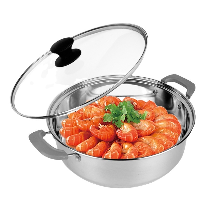 Hot Sell Double Layer 30cm 32cm Travel Electric Stove Using Large Size Round Hot Pot