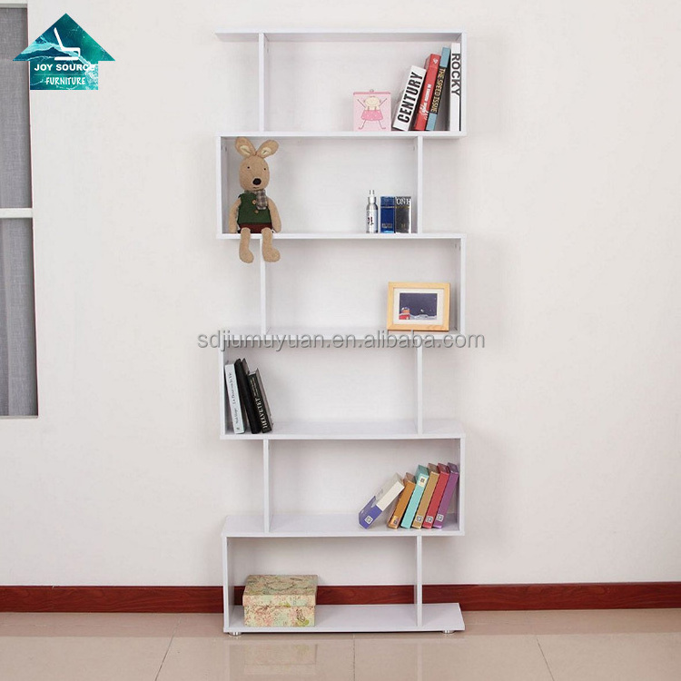 contemporary design wooden white rotating bookcases open book shelf used library living room furniture