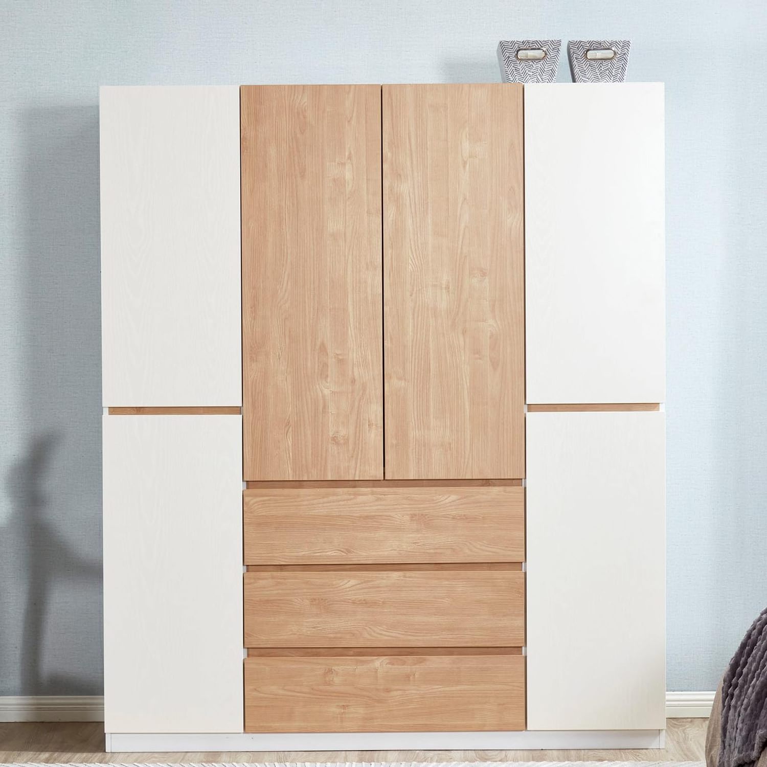 wooden large wardrobe closet systems with drawers armoire dresser closet organizing systems