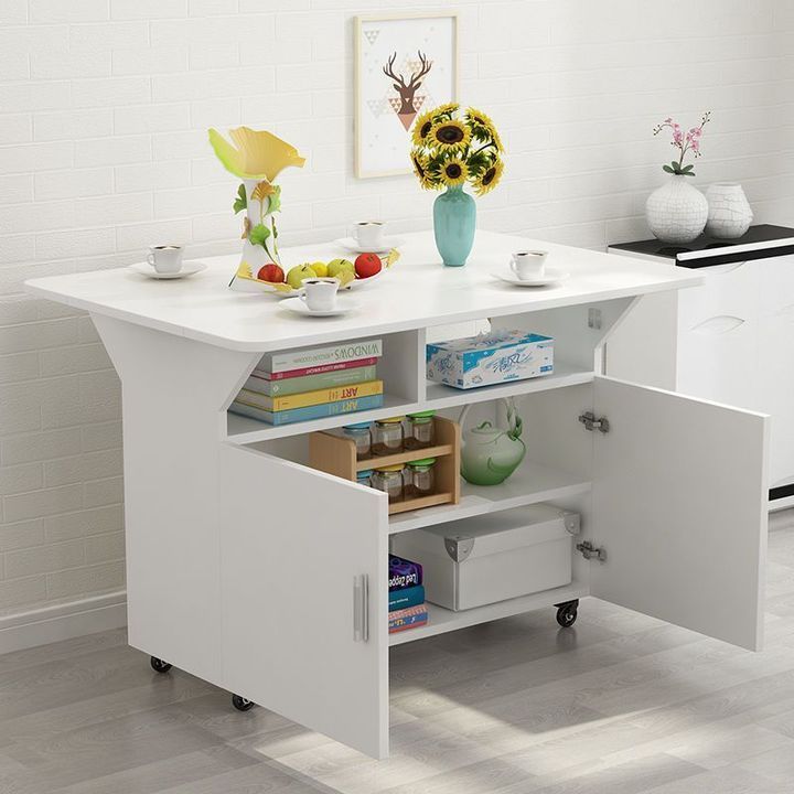 modern organizer portable kitchen island extension table with chest of drawers cabinet on wheels for lacquered kitchen furniture