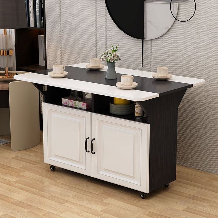 modern organizer portable kitchen island extension table with chest of drawers cabinet on wheels for lacquered kitchen furniture